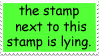 lying